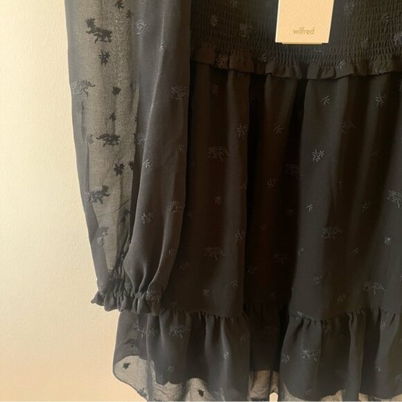 ARITZIA WILFRED Black Tempest Dress Size Small - Picture 5 of 13